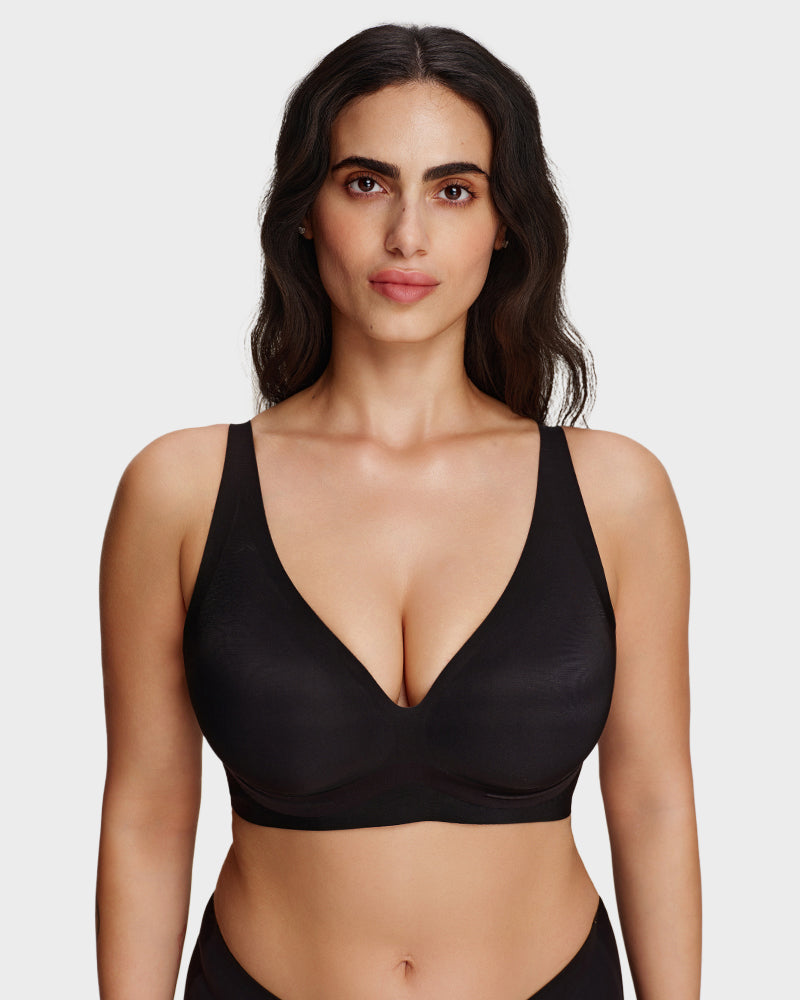 Supportive Wireless Deep-V Bra