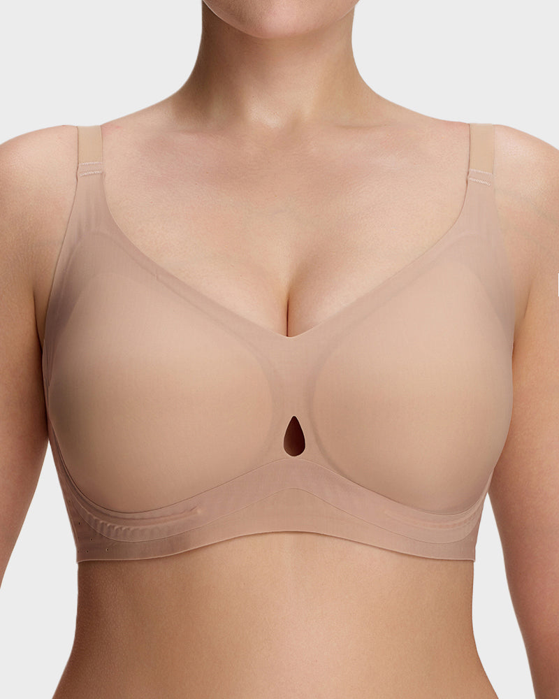 Teardrop Cutout Support Bra
