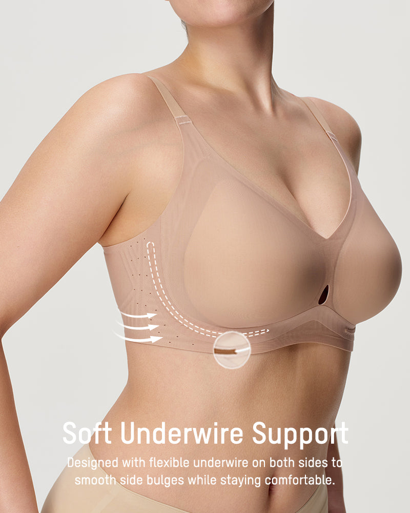 Teardrop Cutout Support Bra Secondary image