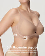 Teardrop Cutout Support Bra