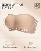 Stay-Put Strapless Bra
