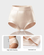 High Waist Satin Tummy Control Panties（5 pack）