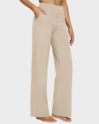 Loose High-Waist Business Wide-Leg Yoga Pants
