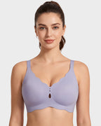 Seamless Deep-V Wireless Support Bra