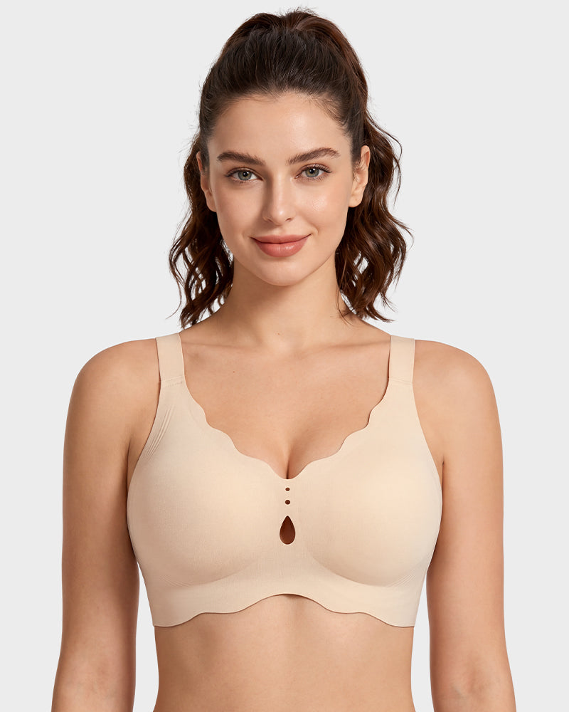Seamless Deep-V Wireless Support Bra Main image