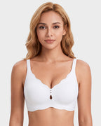 Seamless Deep-V Wireless Support Bra