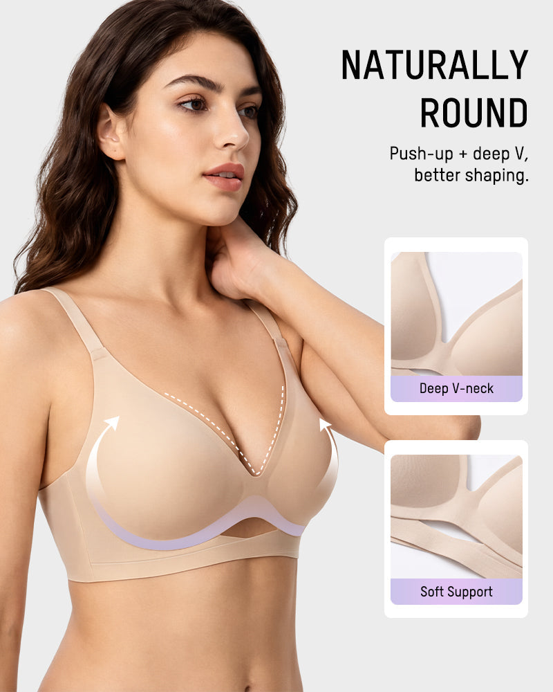 Soft Support Plunge Push-Up Bra Secondary image
