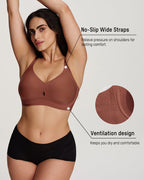 Teardrop Cutout Support Bra