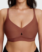 Teardrop Cutout Support Bra