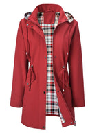 3-in-1 Plaid Waterproof Jacket for Women– Rain, Wind & Cold, All Covered